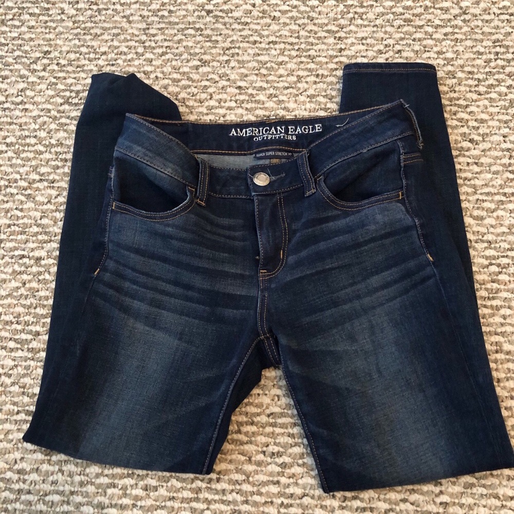 American Eagle Outfitters dark blue jegging
